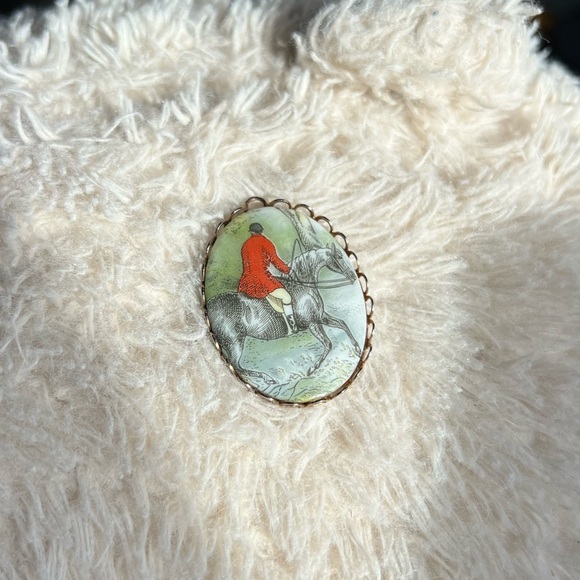 Vintage Horse Rider Pendant - Picture 3 of 6
